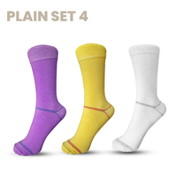 Gambar AGF - Plain Set 4  kaos kaki polosan murah - polos dari AGoodFoot Kota Cimahi 1 Tokopedia