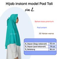 Gambar JILBAB HIJAB INSTAN BERGO kerudung size L Pad Tali bahan kaos dari mylaahijab Kab. Bekasi 4 Tokopedia