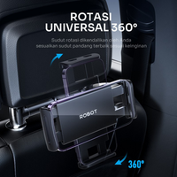 Gambar ROBOT RT-CH19 DUDUKAN HP KURSI MOBIL/HANDPHONE TAB BACKSEAT CAR HOLDER dari btgcom Kota Denpasar 4 Tokopedia