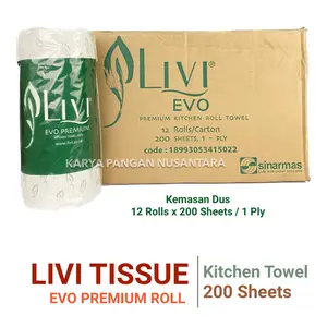 TISSU LIVI EVO KITCHEN TOWEL LIVI KITCHEN TOWEL DUS 12 TISU DAPUR