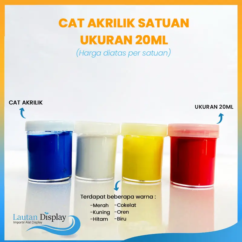 CAT ACRYLIC PAINT 20 ML / CAT LUKIS 20 ML CAT CANVAS LUKIS 2