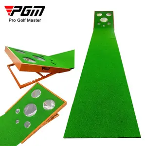 1 piece putting mat with chipping net and adjustable slope