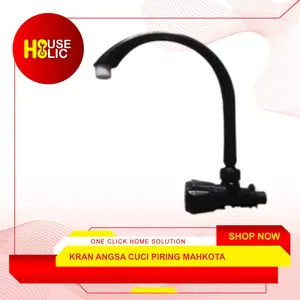 Kran Angsa Cuci Piring / Keran Air Dapur Wastafel PVC / Kran Mahkota
