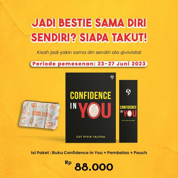 Gambar PRE ORDER - CONIDENCE IN YOU - CUT VIVIA TALITHA - GAGASMEDIA - PO SOON dari bumifiksipadang Kota Padang Tokopedia