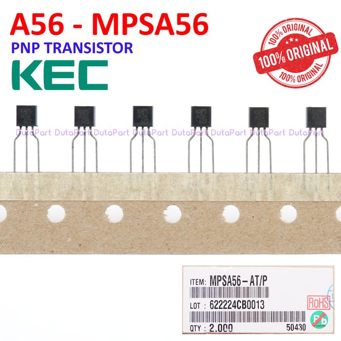 5 Transistors Motorola MPSA56 – Lot De 5, PNP, Neufs D'ancien Stock
