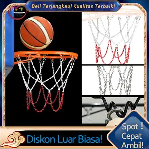 Metal Basketball Net Tebal Galvanis Jaring Basket Rantai Besi net hook