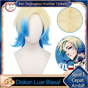 Blue Lock Kaiser Cosplay Wig /Gradient Wig Heat Resistant Synthetic