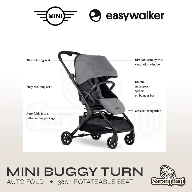 Easywalker Mini Buggy Turn 2 Stroller / Reversible Stroller 4