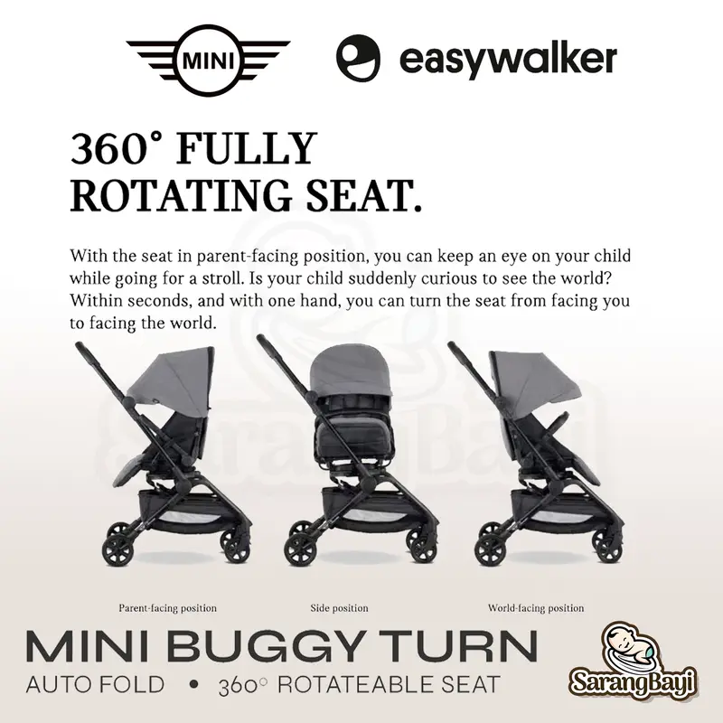 Easywalker Mini Buggy Turn 2 Stroller / Reversible Stroller 3