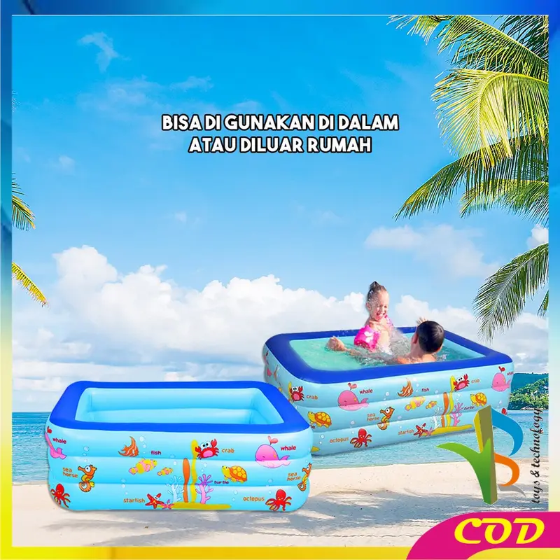 [COD] RB M327 Mainan Anak Kolam Renang Karet Ocean Dasar Gelembung / Kolam 5