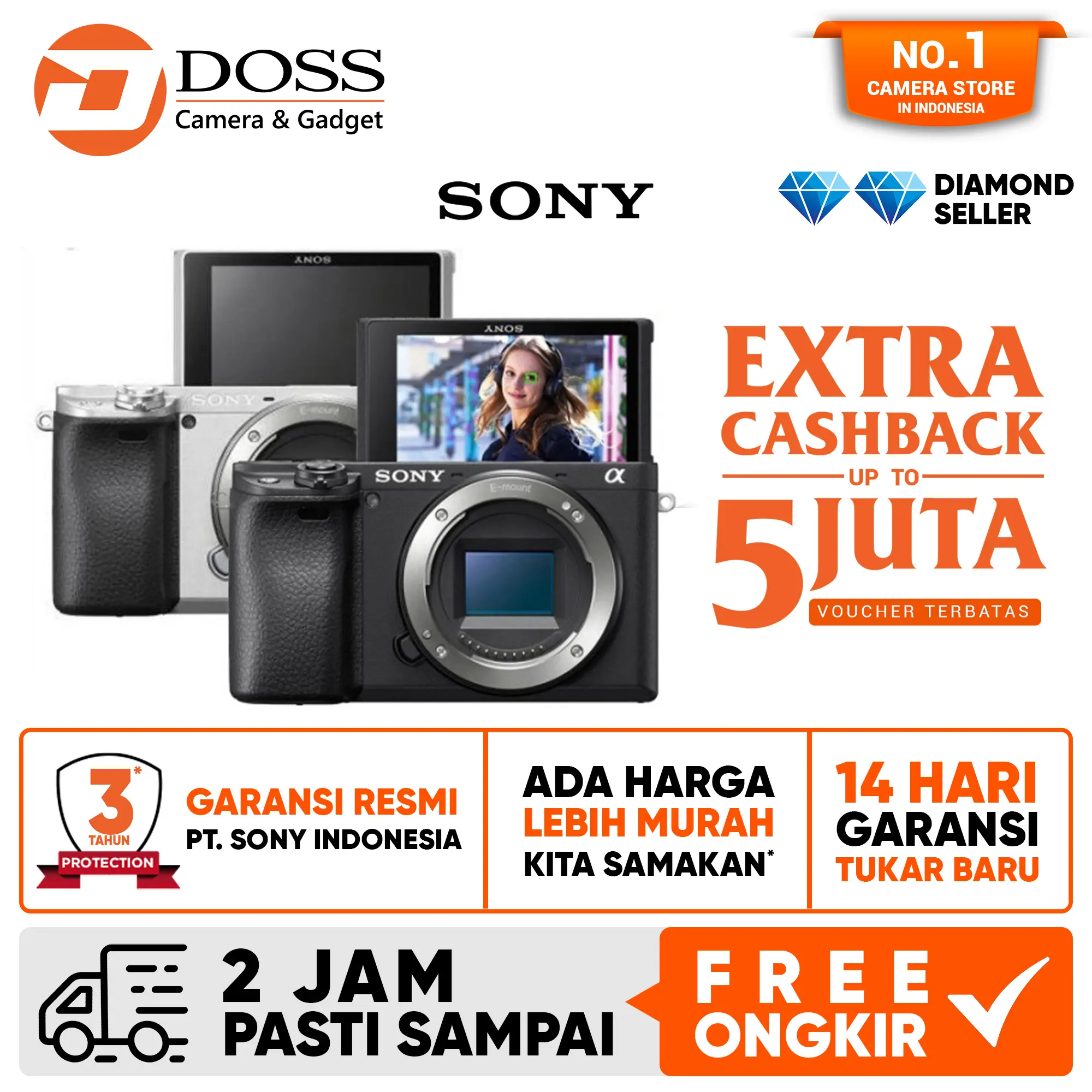 Sony Alpha a6400 Mirrorless Digital Camera (Body Only)