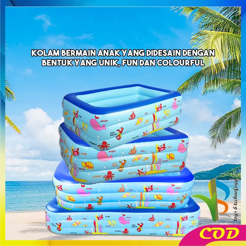 [COD] RB M327 Mainan Anak Kolam Renang Karet Ocean Dasar Gelembung / Kolam 1
