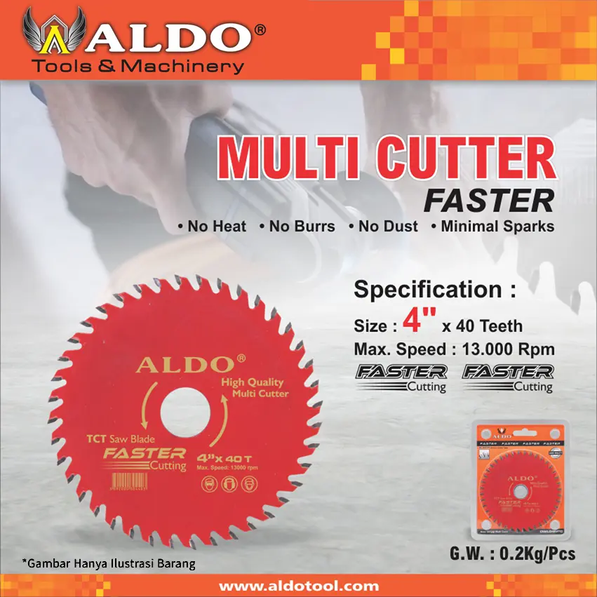 MULTI CUTTER FASTER / PISAU GERGAJI POTONG  / MATA PISAU POTONG  ALDO