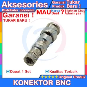 Konektor Bnc Drat Untuk CCTV Dapat 1 Set Original
