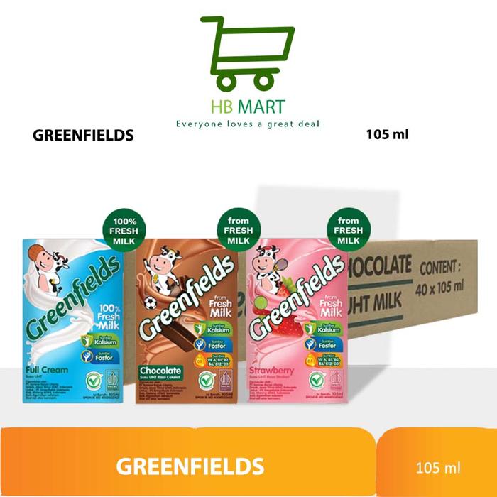 Gambar KHUSUS OJOL Susu UHT Greenfields 125ml (1 Karton) dari HAPPY BELLY MART Kota Medan Tokopedia