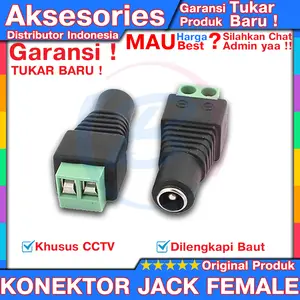 Konektor Jack DC Female Untuk CCTV Original
