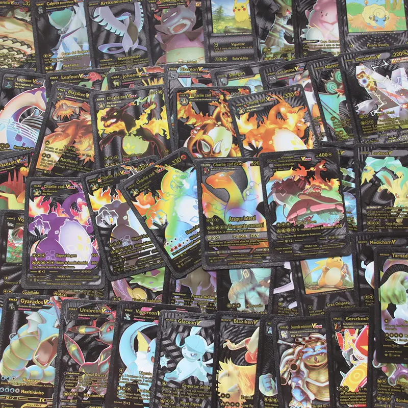 Kartu Pokemon Emas Pikachu 55PCS/Box: Permainan Interaktif Asyik 3