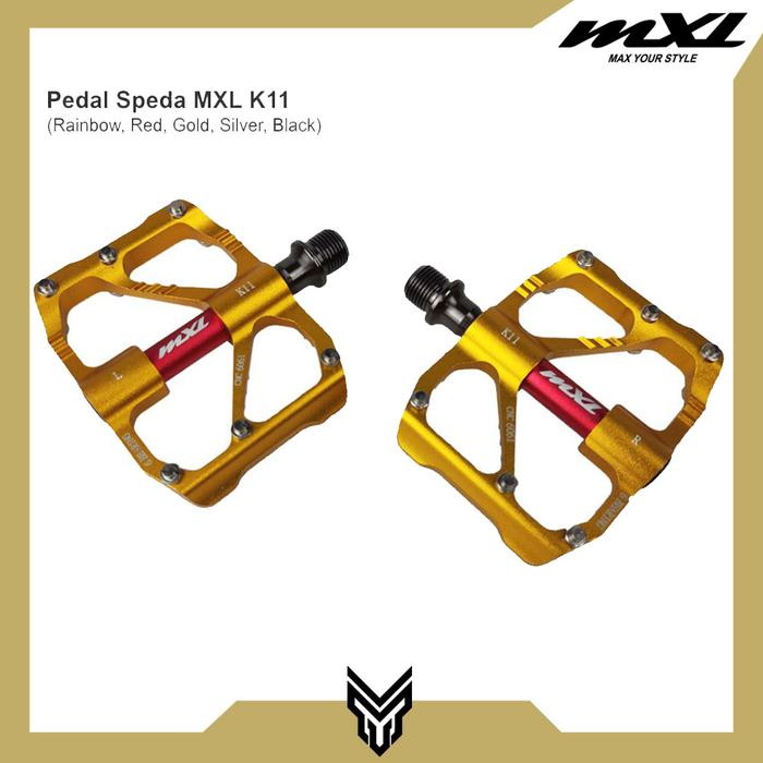 Gambar MXL Pedal Sepeda Lipat MTB Roadbike K11 Bicycle Pedals Alloy Stainless - Gold dari MXL Sports Indonesia Kota Administrasi Jakarta Selatan 2 Tokopedia
