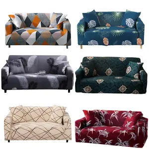 Cover Sofa 1 2 3 4 Seater Cover Sofa Bed Elastis Anti-Slip Import