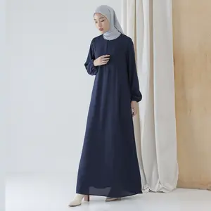 Sada by Aska Label - Gamis dress wanita polos busui frendly