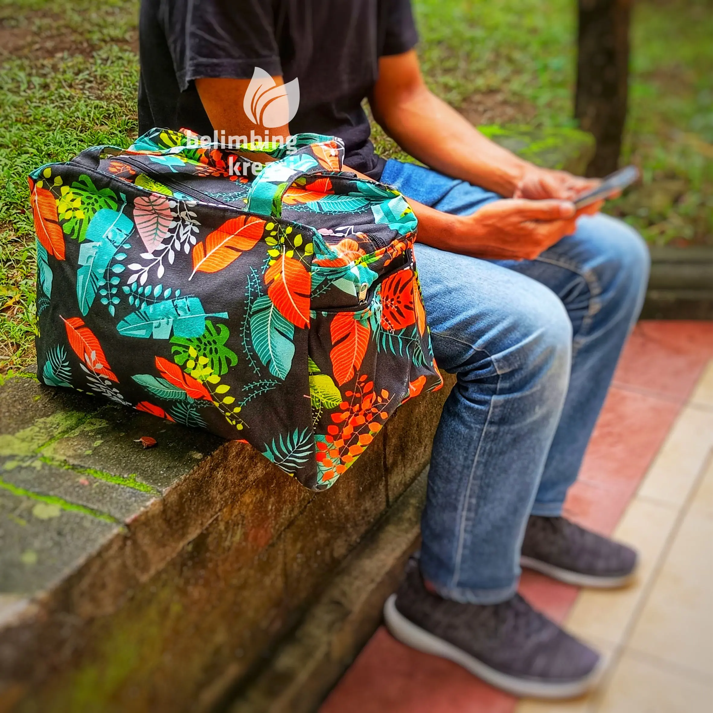 Travel bag Tas pakain baju bepergian besar jumbo Tas Lipat Drawstring