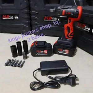 SET - ECER / JLD BOR BUKA BAUT 350NM IMPACT WRENCH CORDLESS ( MESIN = CHARGER = BATRE AJA ) fast cas batrai batrey