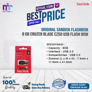 ORIGINAL SANDISK FLASHDISK 8GB CRUZER BLADE CZ50 USB FLASH DISK 8 GB Storage