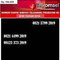 Gambar Nomor cantik Simpati Telkomsel Prabayar 4G Kartu perdana tahun 2019 - 130.000 dari nomercantikrio Kota Bogor 1 Tokopedia