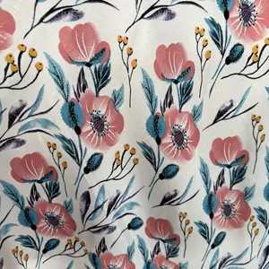 kain katun rayon Viscose motif bunga terbaru murah cantik motif best