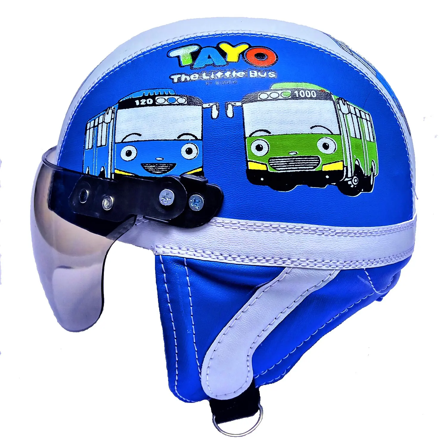 Helm Anakusia 1-4 tahun karakter Tayo Biru Putih