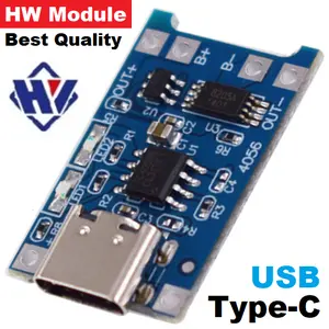 TP4056 USB Type C 18650 Battery Charging Module Lithium Ion+Protection
