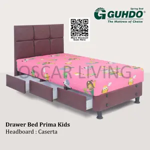 Guhdo Drawer Bed Prima Kids HB Caserta - Merah