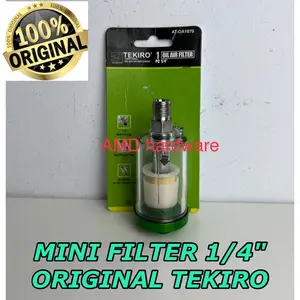 SARINGAN UDARA MINI AIR FILTER REGULATOR KOMPRESOR 1/4 inch TEKIRO Jpn