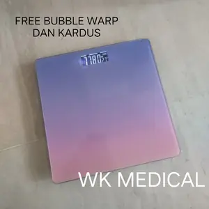Timbangan badan digital LED pelangi rainbow 180 kg