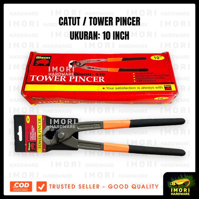 Jual BISON Catut 510 Gg Fiber 9 10 inch Tang Kakatua Gegep Cabut Paku ...