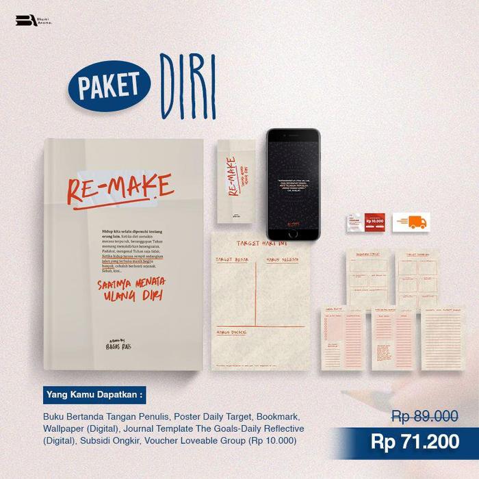 Gambar PRE ORDER - RE MAKE : SAATNYA MENATA ULANG DIRI - BAGAS RAIS - BHUMI A dari bumifiksipadang Kota Padang 5 Tokopedia