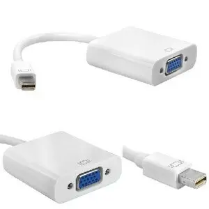CONVERTER MINI DISPLAY PORT FOR MACBOOK AIR PRO KE VGA PROYEKTOR KABEL ORI