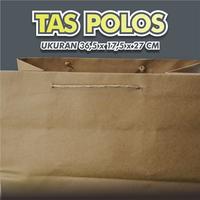 Gambar Tas Kertas Kraft Coklat Polos Belanja Hadiah Kado 36,5 x 17,5 x 27 dari Rahmah Tas Kertas dan Kemasan Kab. Sleman 2 Tokopedia
