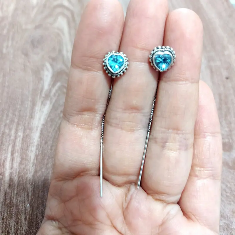 Anting perak wanita korea style 2