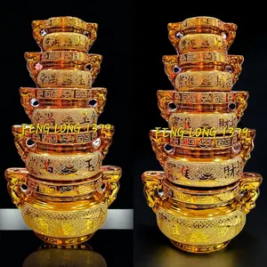 Hiolo (Tempat Hio/Dupa) Keramik Kuping 4 Inch