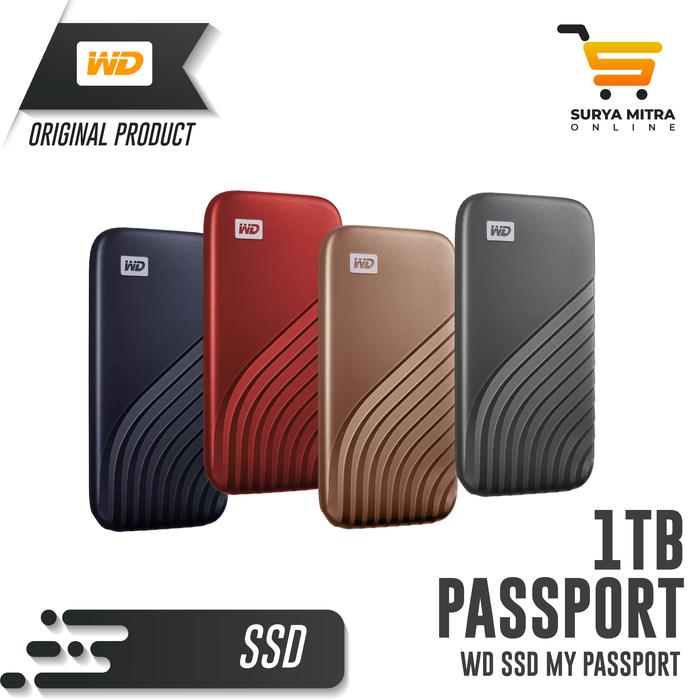Gambar WD My Passport SSD 1TB Portable External dari Surya Mitra Online Kab. Sleman Tokopedia