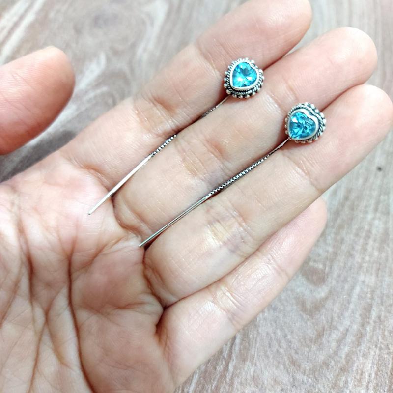 Anting perak wanita korea style 1