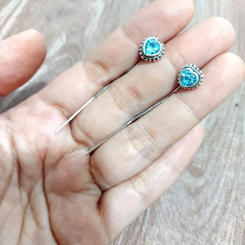 Anting perak wanita korea style 1