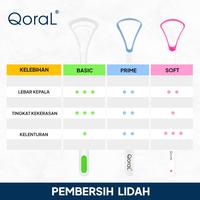 Gambar QoraL PRIME pembersih lidah / sikat lidah / tongue cleaner - Blue dari QoraL ID Kota Administrasi Jakarta Utara 4 Tokopedia