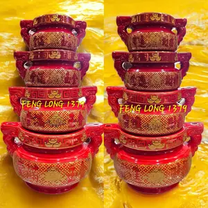 Hiolo (Tempat Hio/Dupa) Keramik Kuping 8 Inch