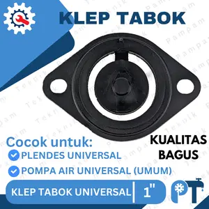 AKENO Karet Klep Tabok Plenes Universal 1" untuk Pompa Air Umum Shimizu National Panasonic Sanyo Wasser San Ei Universal
