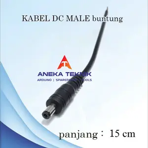 Kabel Jack DC Male/Cowok Buntung 15cm