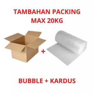 Tambahan Packing Bubble + Kardus M (Max 20kg)