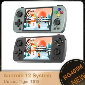 Anbernic RG405M 4" Layar Sentuh IPS Android 12 Video Game Konsol Port