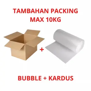 Tambahan Packing Bubble + Kardus (Max 10kg)